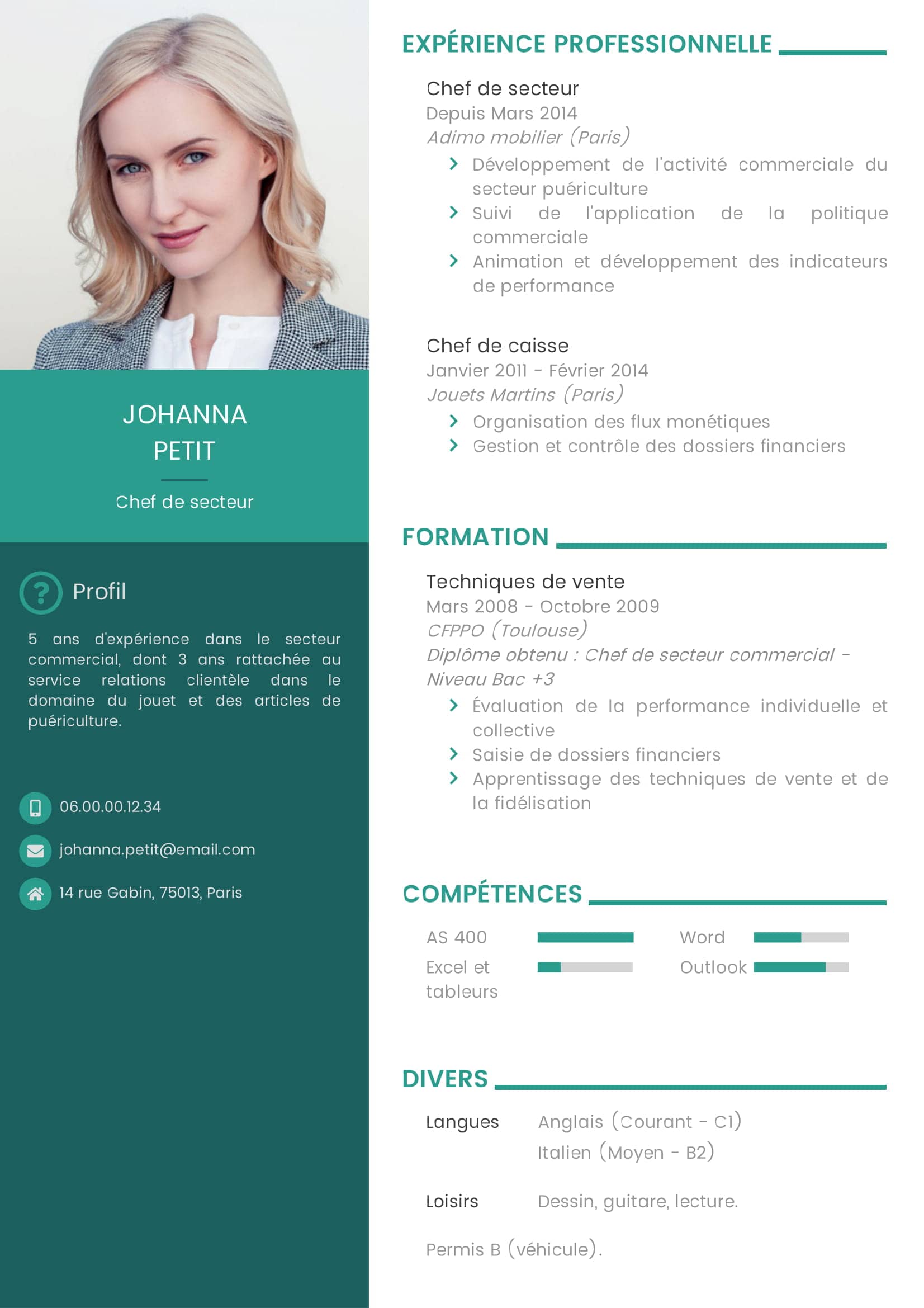 Modèles De Cv Originaux Cv Moderne Cv Professionnel Skilbag